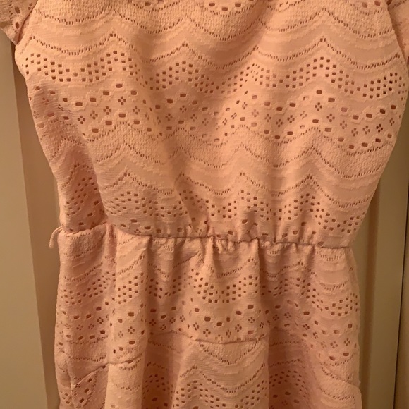 Lily rose peach girls size 10 dress - Picture 3 of 5